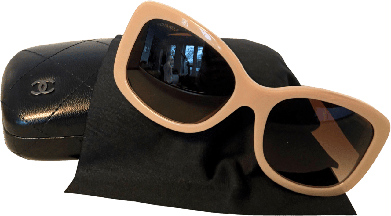 Chanel Chanel Acetate Square Frame Sonnenbrille 5322 Beige / neuwertig Beige