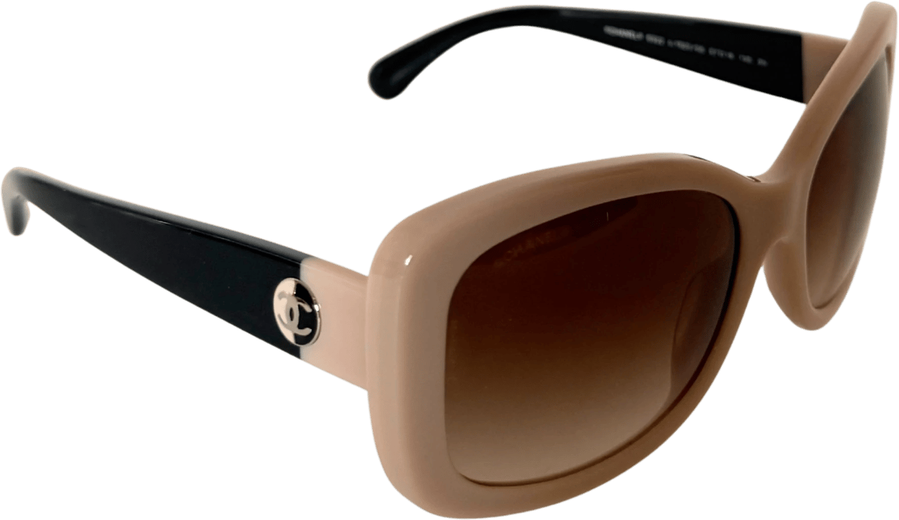 Chanel Chanel Acetate Square Frame Sonnenbrille 5322 Beige / neuwertig Beige