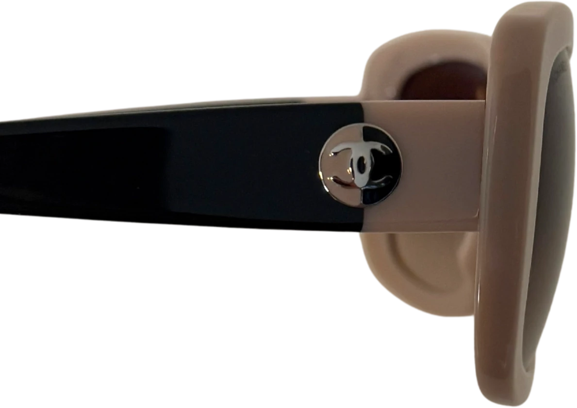 Chanel Chanel Acetate Square Frame Sonnenbrille 5322 Beige / neuwertig Beige