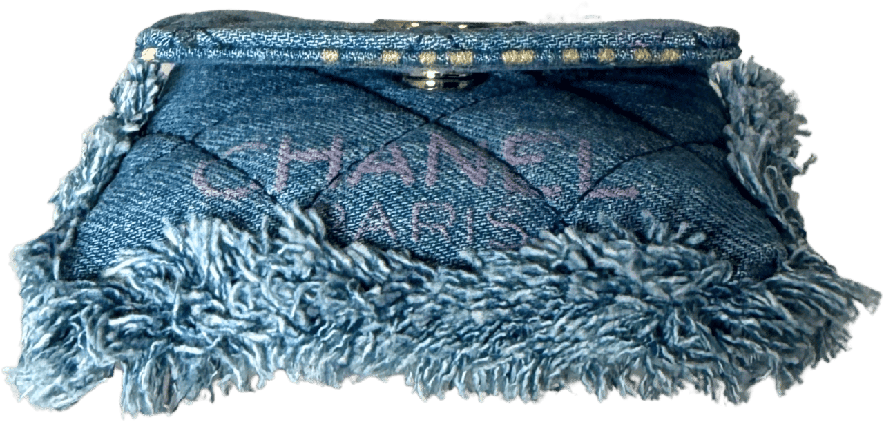 Chanel Chanel Mini Wallet on Chain Denim Blau / neuwertig Blauw