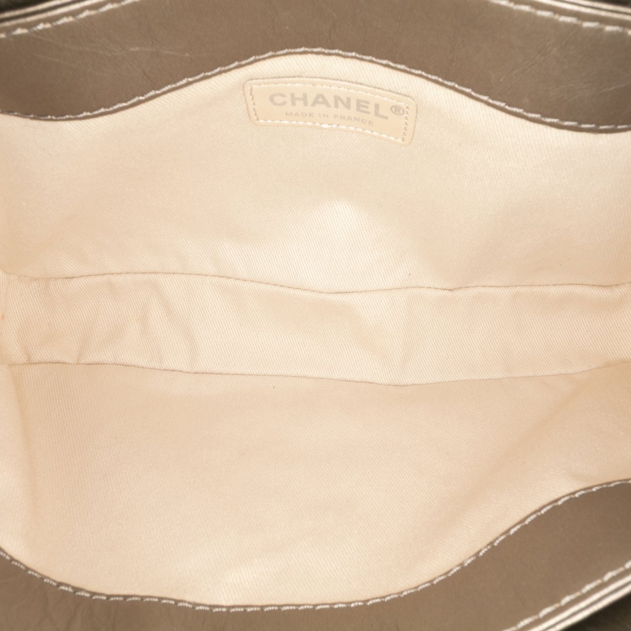 Chanel Small Aged Calfskin Lady Pearly Flap Bruin
