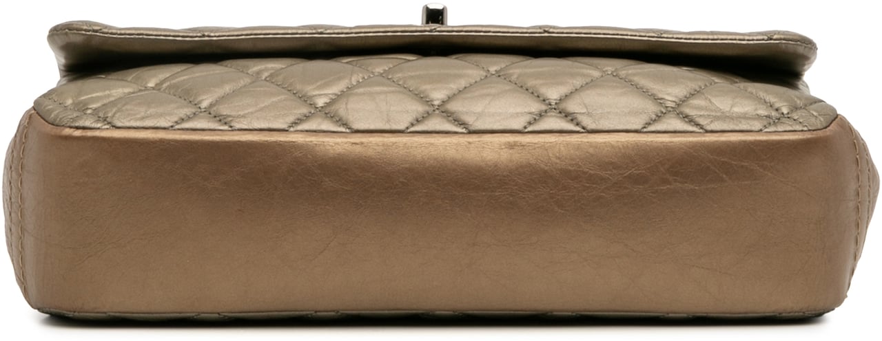 Chanel Small Aged Calfskin Lady Pearly Flap Bruin