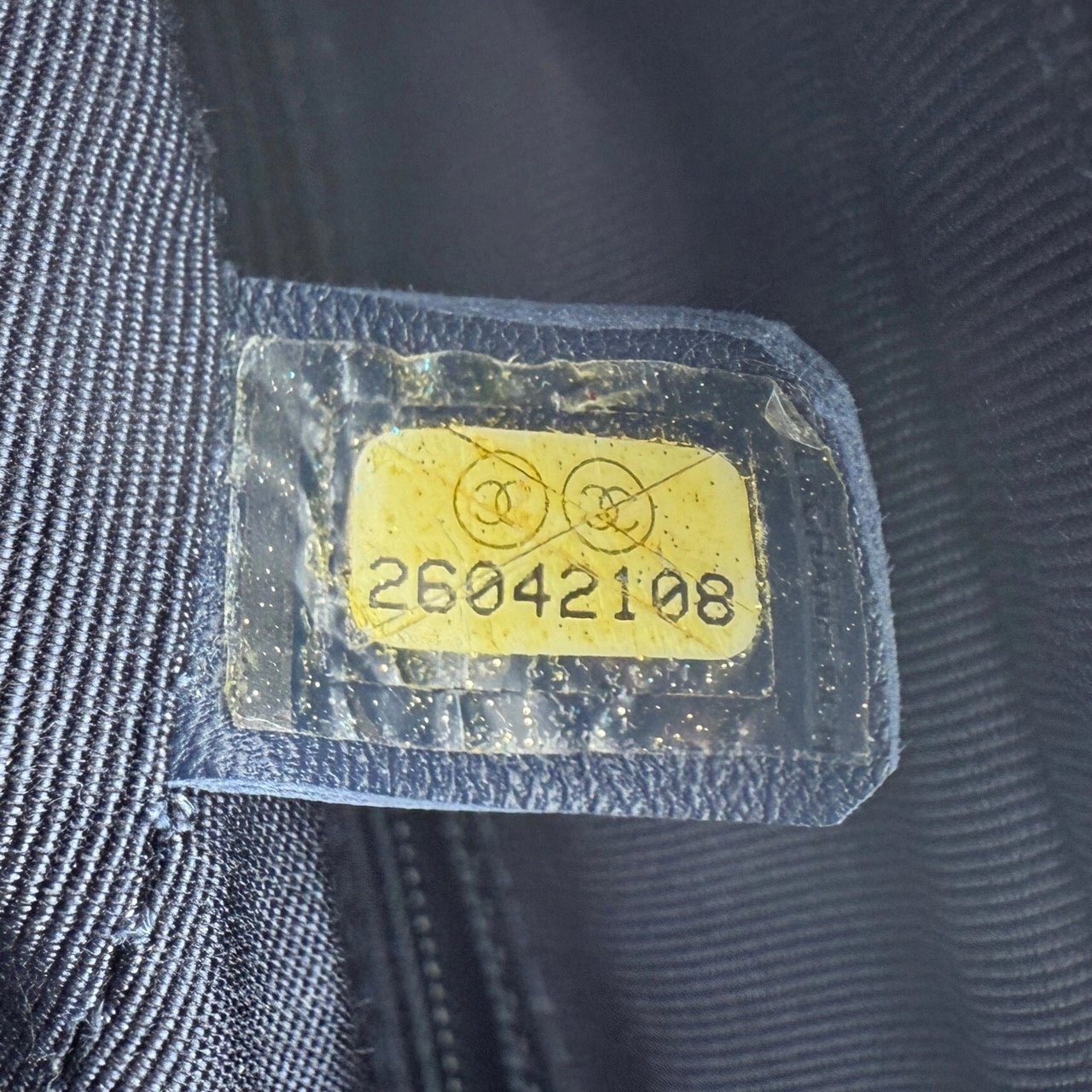 Chanel Chanel Gabrielle Hobo Bag klein Shearling Dunkelblau / gut Blauw