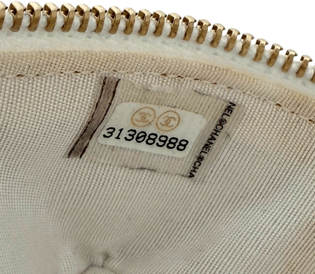 Chanel Chanel Mini Top Handle Vanity Tasche Weiß / sehr gut Wit