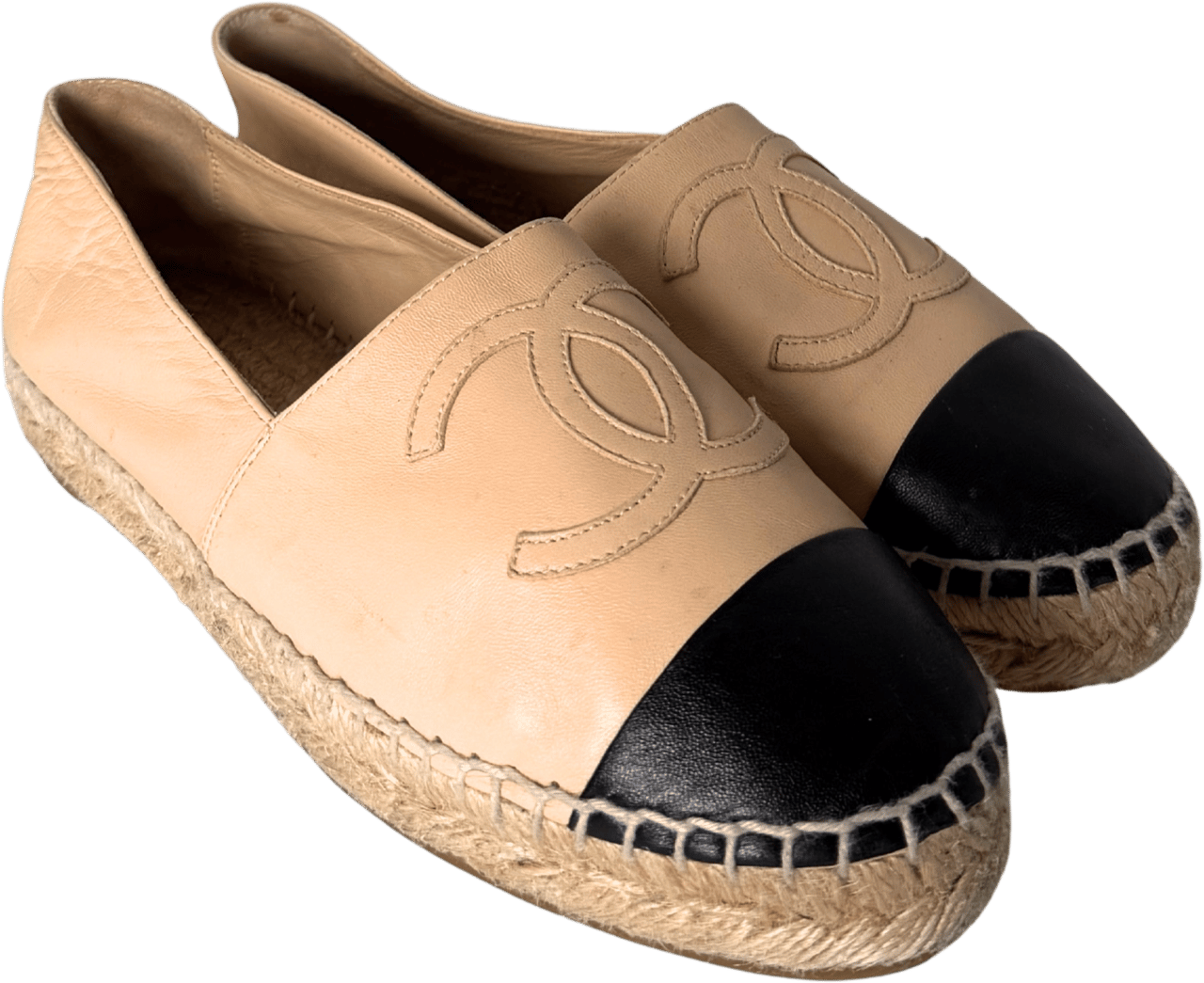 Chanel Chanel Espadrilles Größe 35 Beige / gut Beige