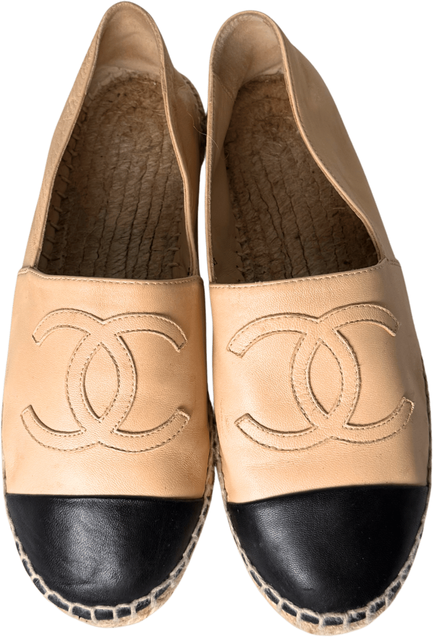 Chanel Chanel Espadrilles Größe 35 Beige / gut Beige