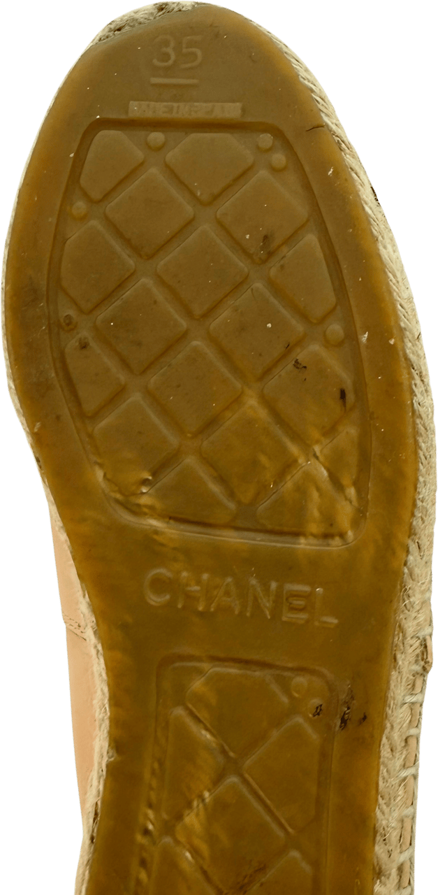 Chanel Chanel Espadrilles Größe 35 Beige / gut Beige