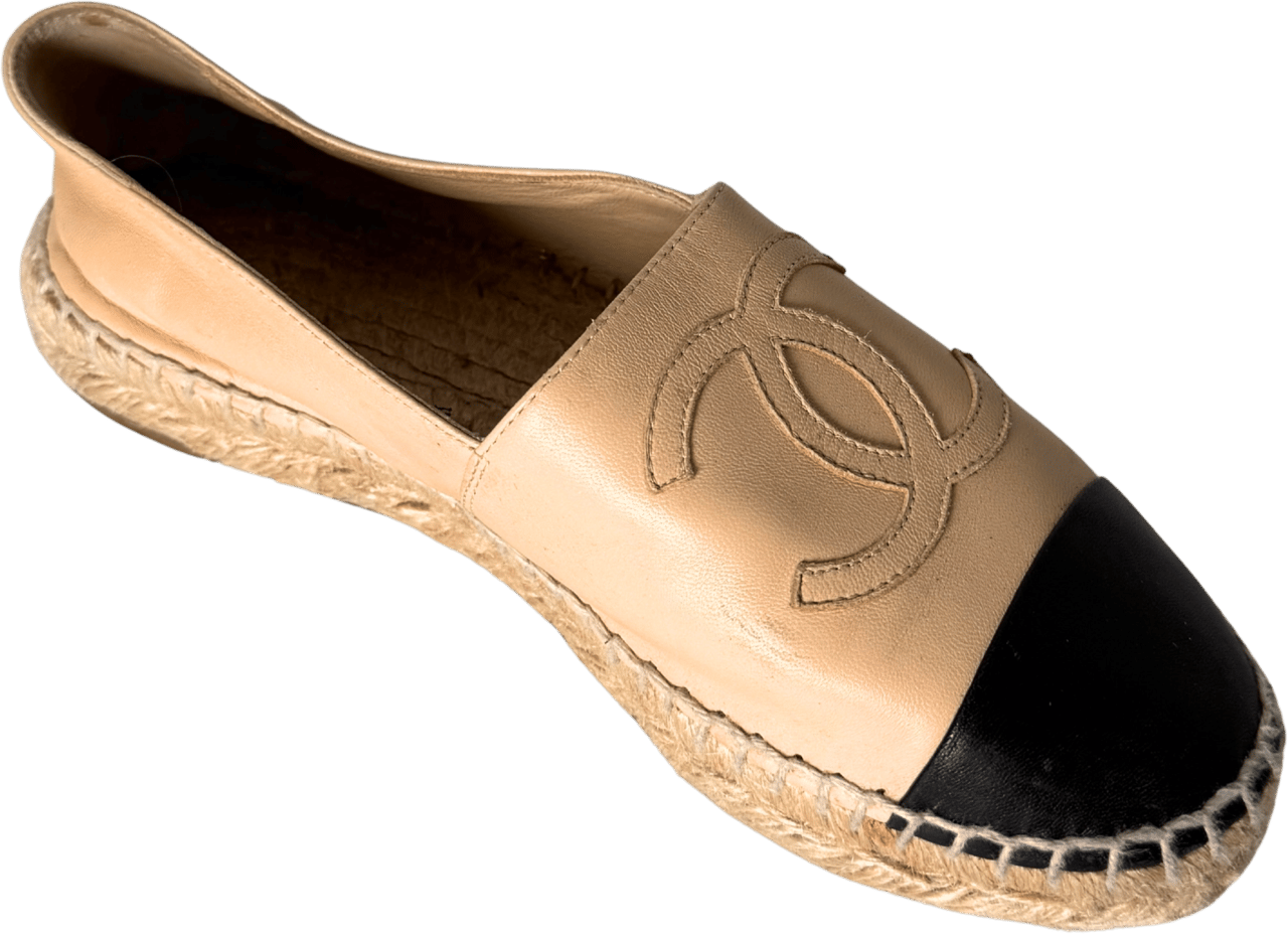 Chanel Chanel Espadrilles Größe 35 Beige / gut Beige