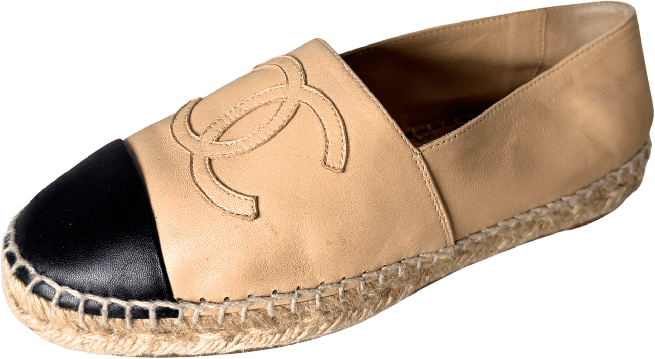 Chanel Chanel Espadrilles Größe 35 Beige / gut Beige