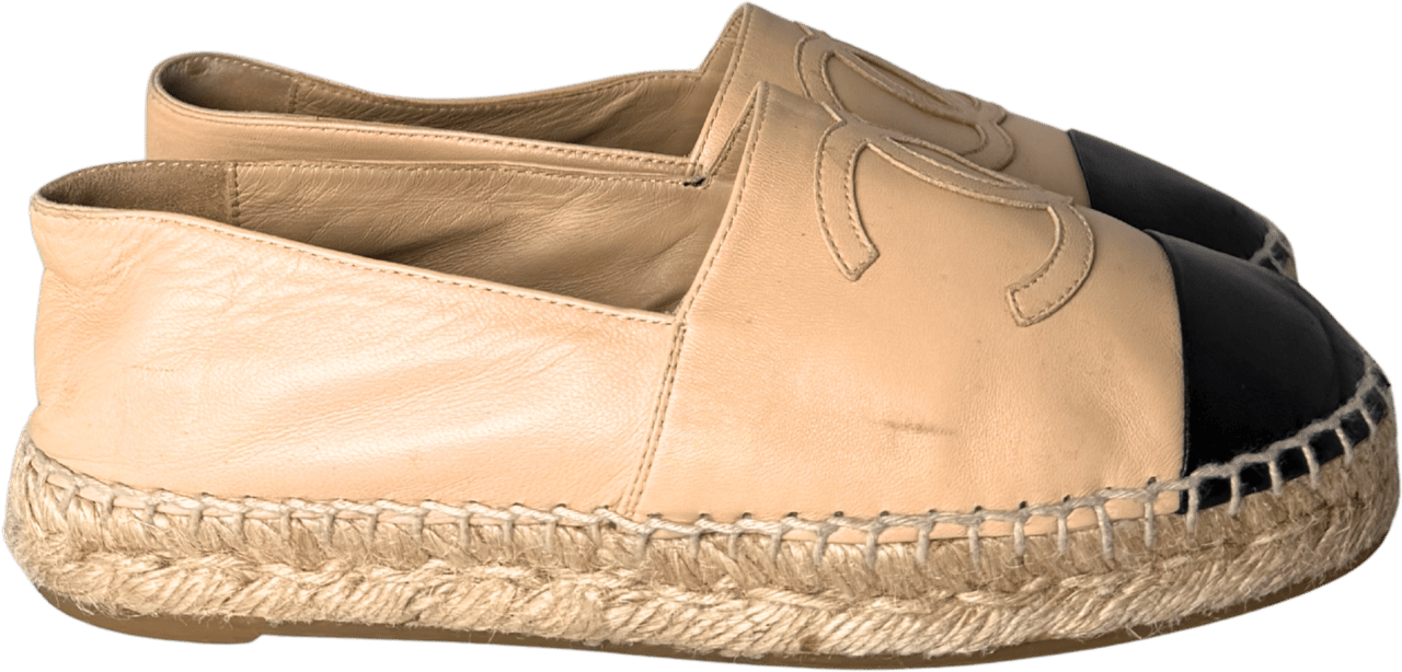 Chanel Chanel Espadrilles Größe 35 Beige / gut Beige
