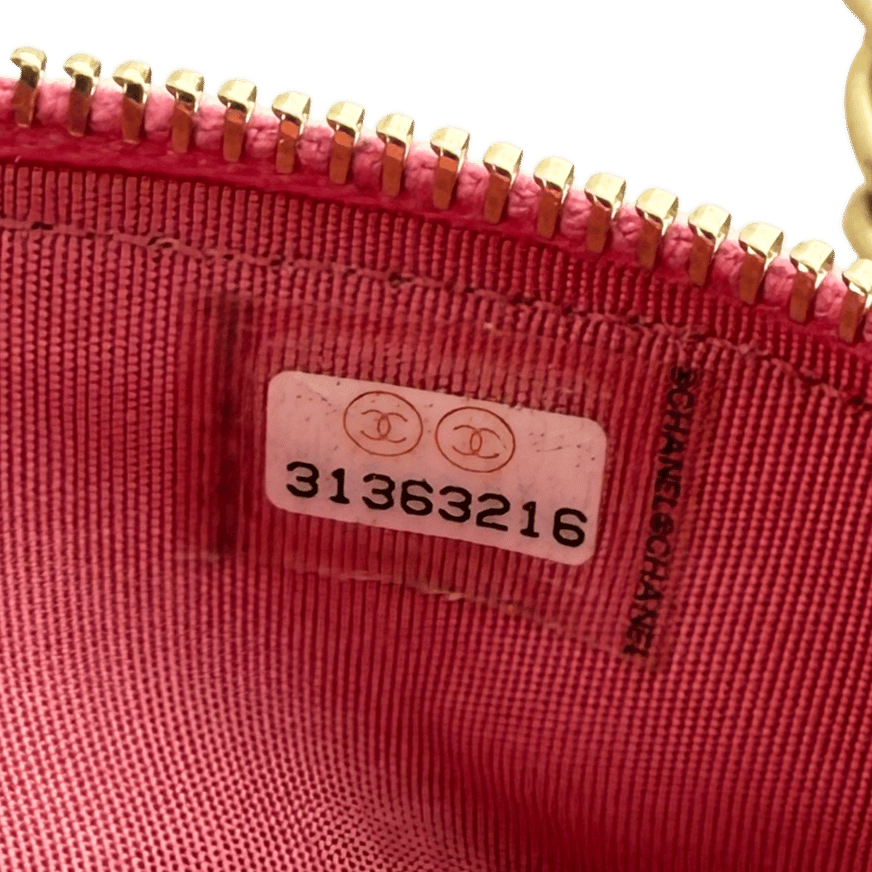 Chanel Chanel Mini Top Handle Vanity Tasche Pink / sehr gut Roze