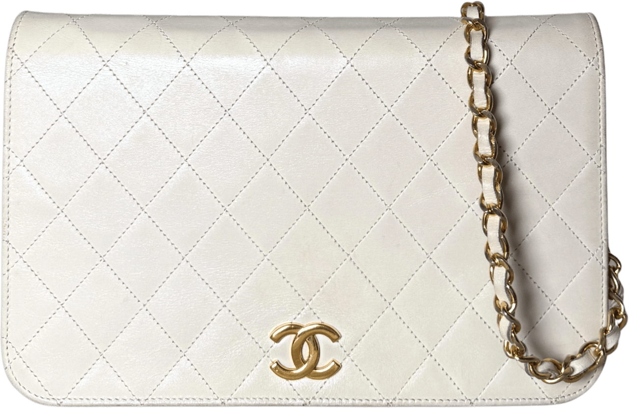 Chanel Chanel Timeless Wallet on Chain WOC Weiß / gut Wit