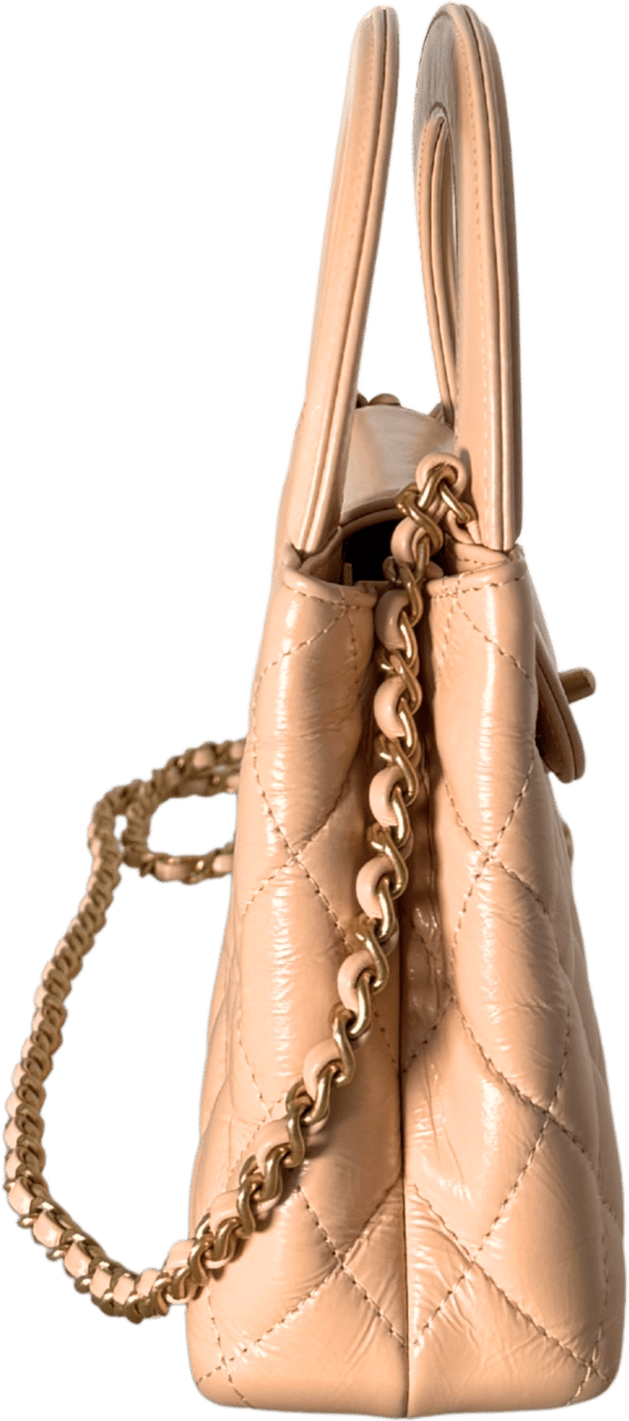 Chanel Chanel Kelly Mini Nano Shopper Handtasche Beige Fullset / neuwertig Beige