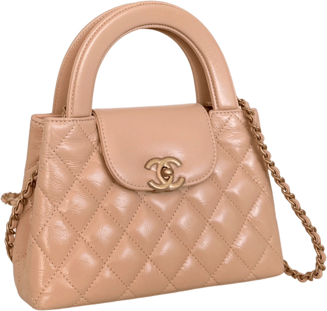 Chanel Chanel Kelly Mini Nano Shopper Handtasche Beige Fullset / neuwertig Beige