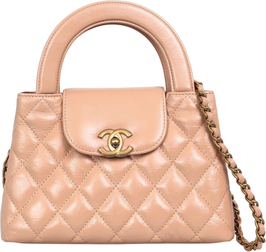 Chanel Chanel Kelly Mini Nano Shopper Handtasche Beige Fullset / neuwertig Beige