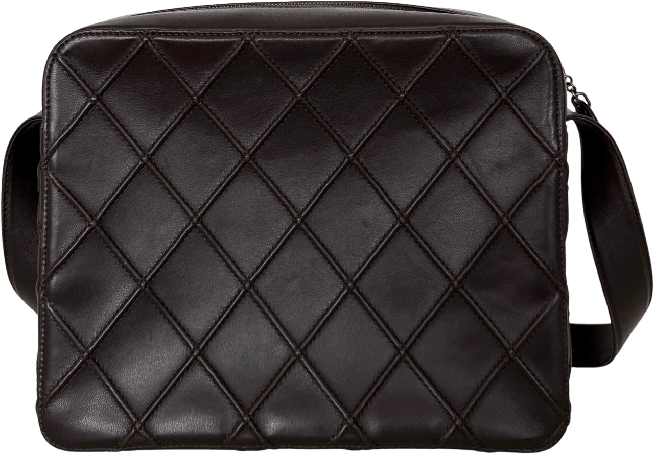 Chanel Chanel Vintage Schultertasche Dunkelbraun / sehr gut Bruin