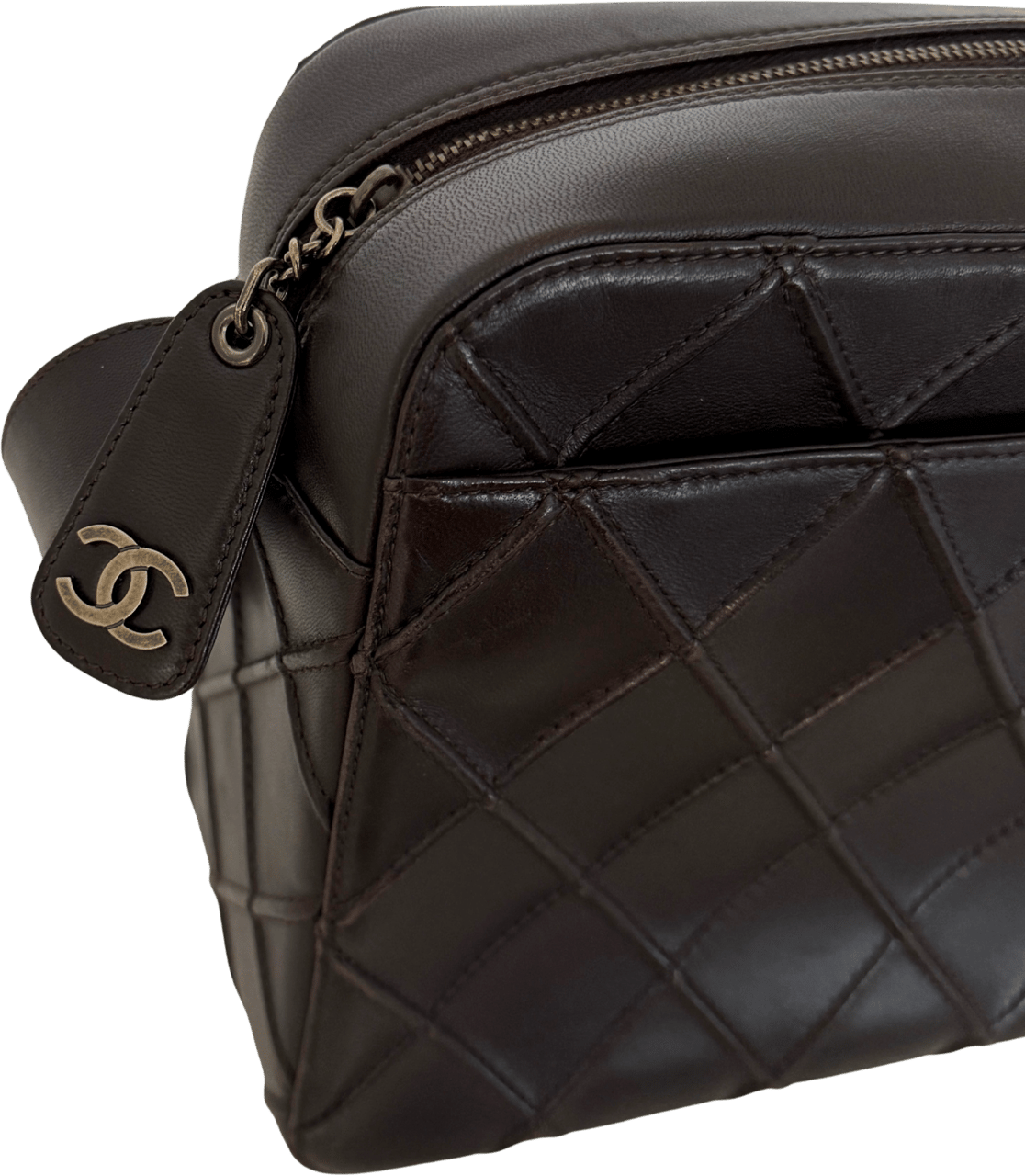 Chanel Chanel Vintage Schultertasche Dunkelbraun / sehr gut Bruin