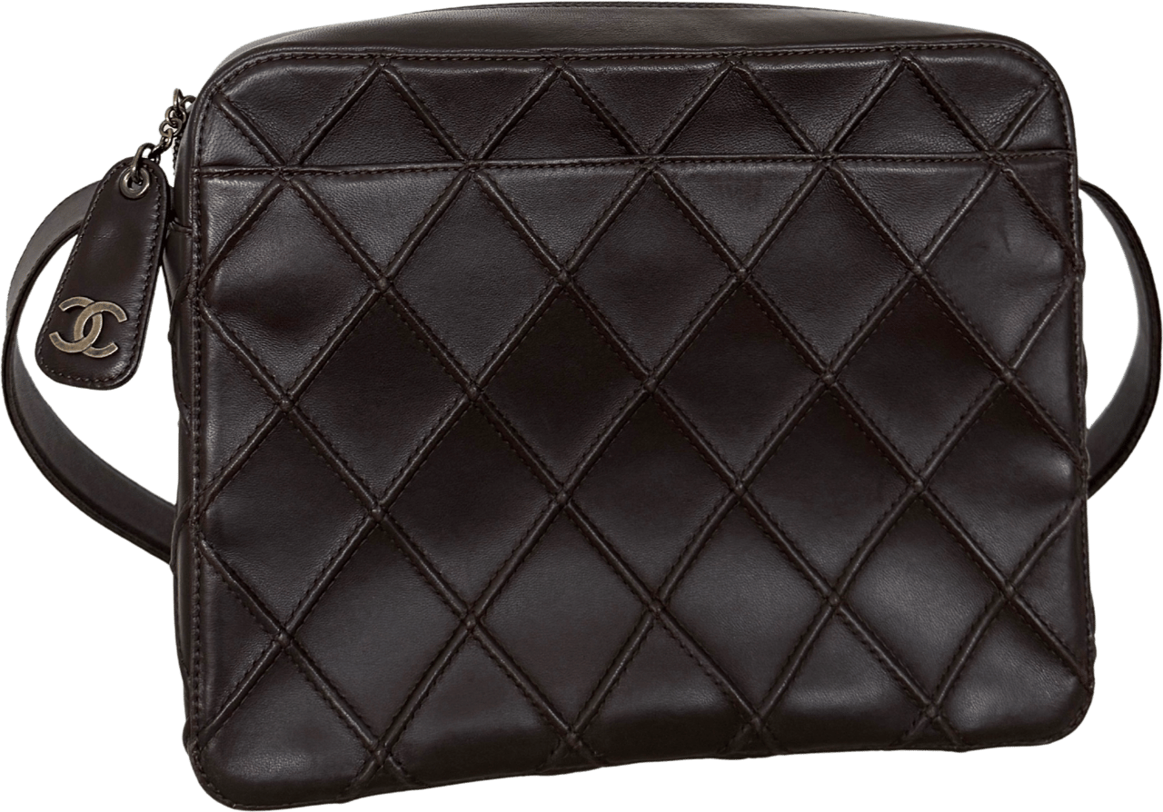 Chanel Chanel Vintage Schultertasche Dunkelbraun / sehr gut Bruin