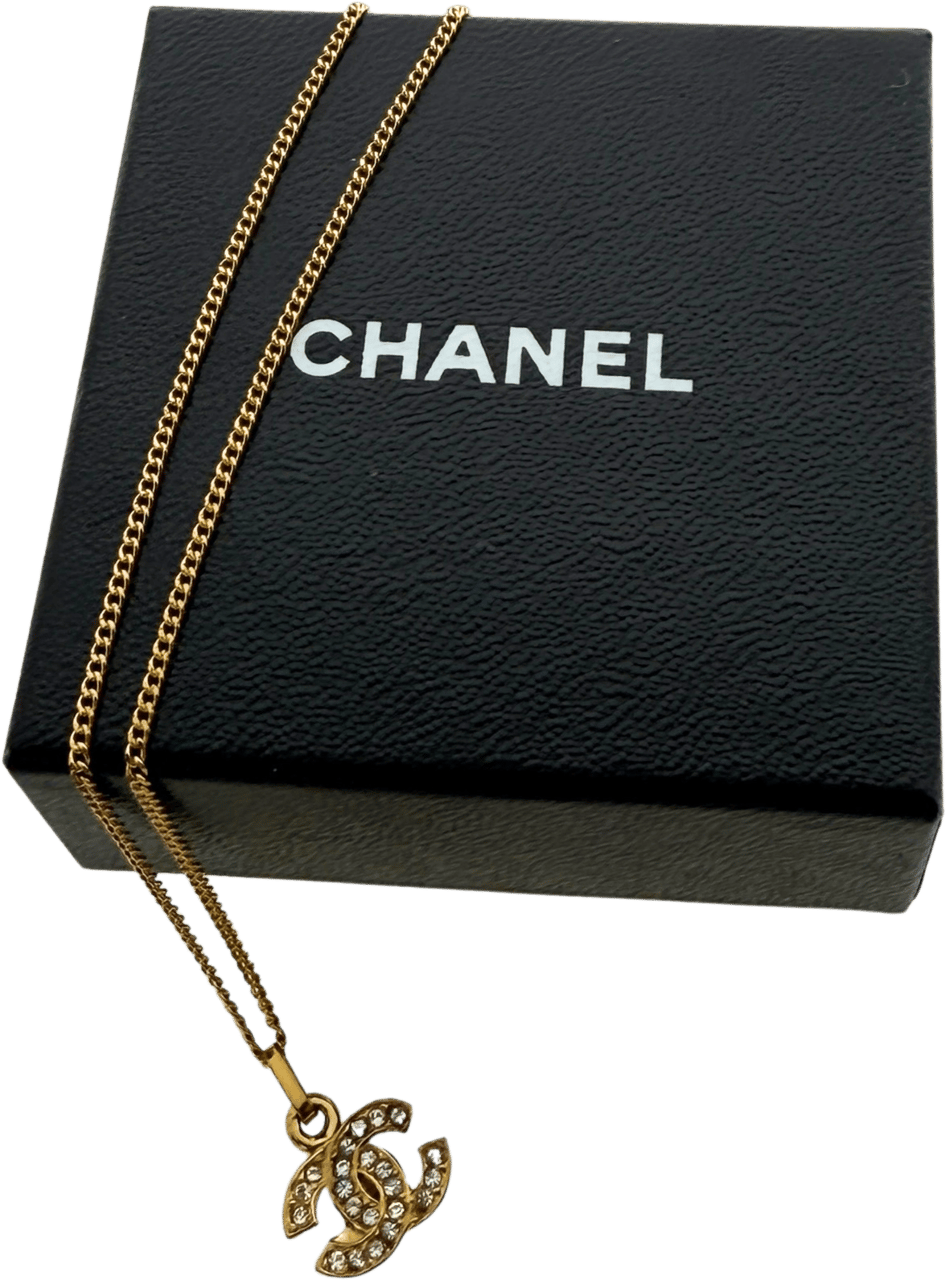 Chanel Chanel CC Halskette Gold / sehr gut Goud