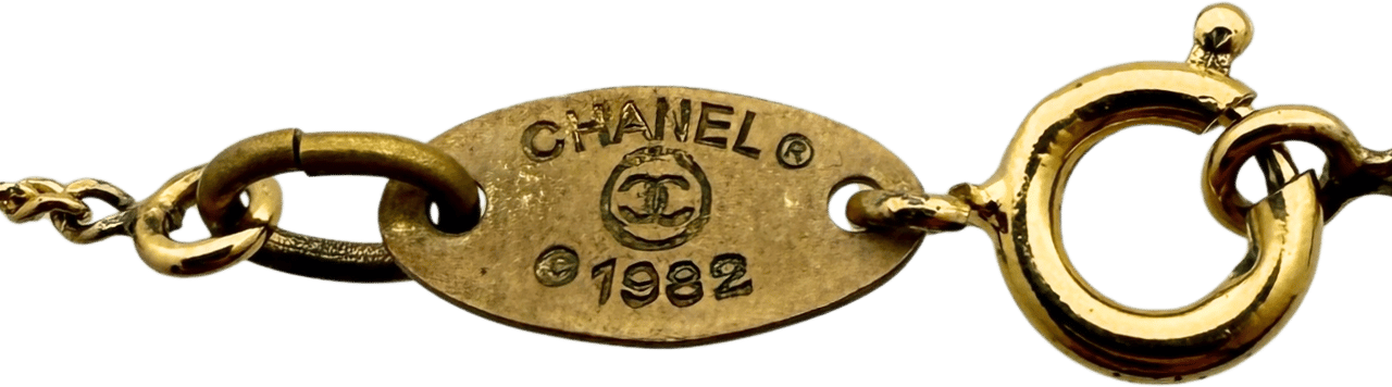 Chanel Chanel CC Halskette Gold / sehr gut Goud