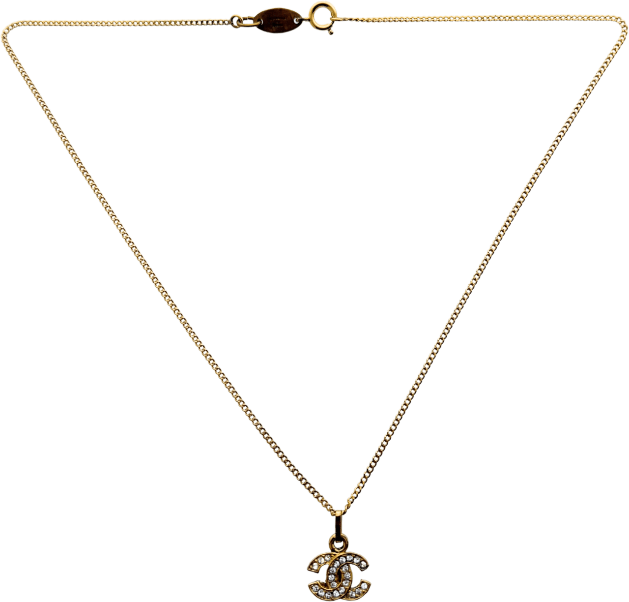 Chanel Chanel CC Halskette Gold / sehr gut Goud