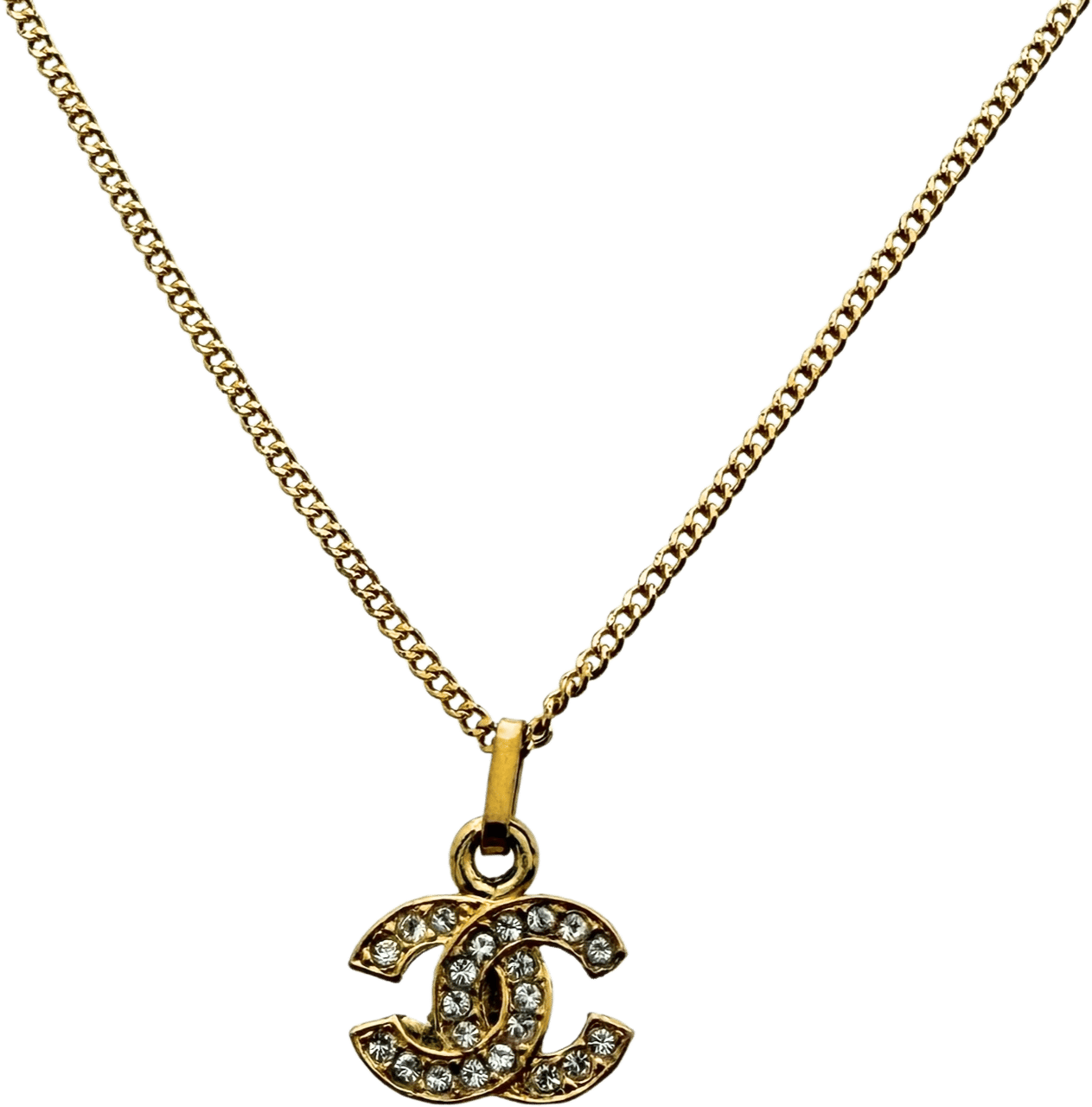 Chanel Chanel CC Halskette Gold / sehr gut Goud