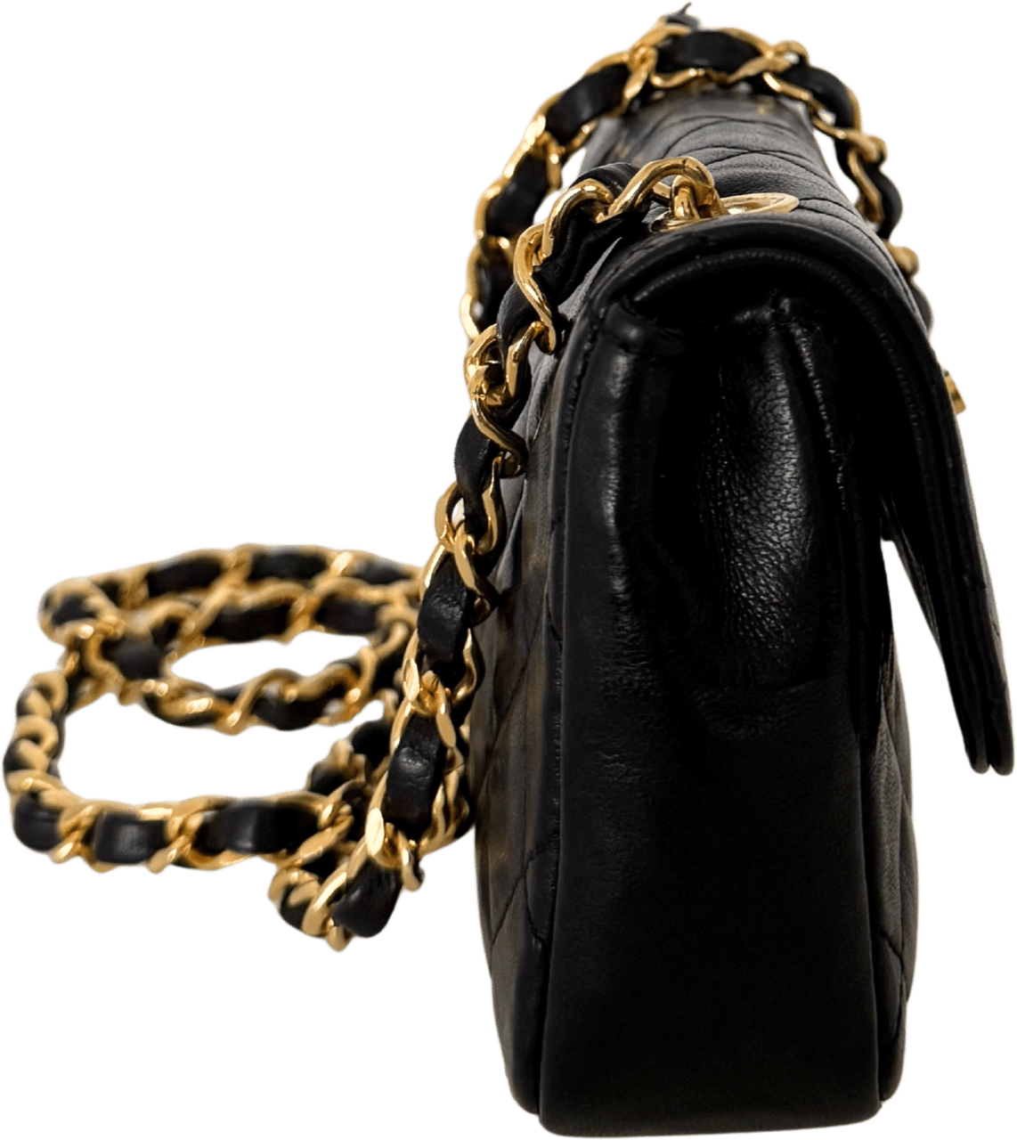 Chanel Chanel Mini Single Flap Bag Schwarz / gut Zwart