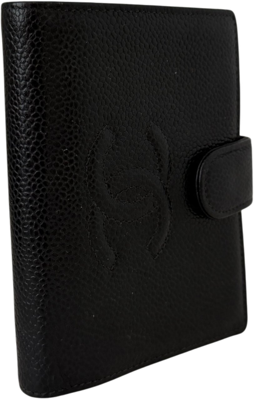 Chanel Chanel Timeless CC French Wallet Caviar Leather Black / very good Zwart