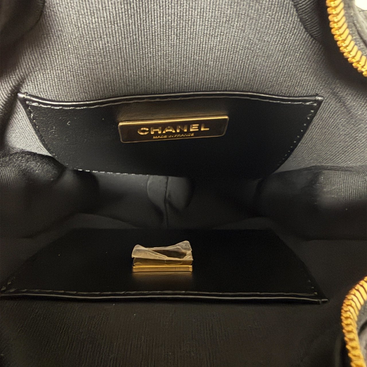 Chanel Walk of Fame Star Bag black lambskin full set Zwart