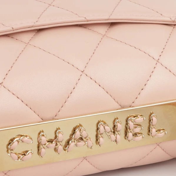 Chanel Trendy Chain CC Flap Dual Handle Light Pink Fullset / neuwertig Roze