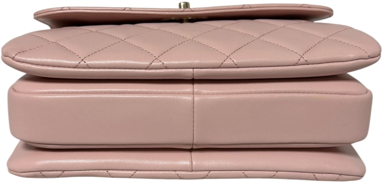 Chanel Trendy Chain CC Flap Dual Handle Light Pink Fullset / neuwertig Roze