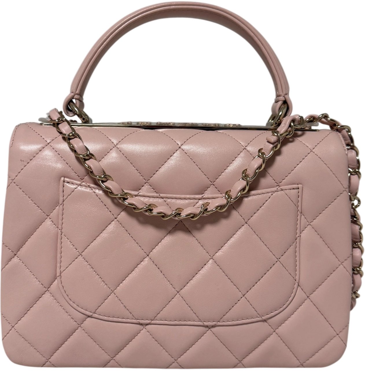 Chanel Trendy Chain CC Flap Dual Handle Light Pink Fullset / neuwertig Roze