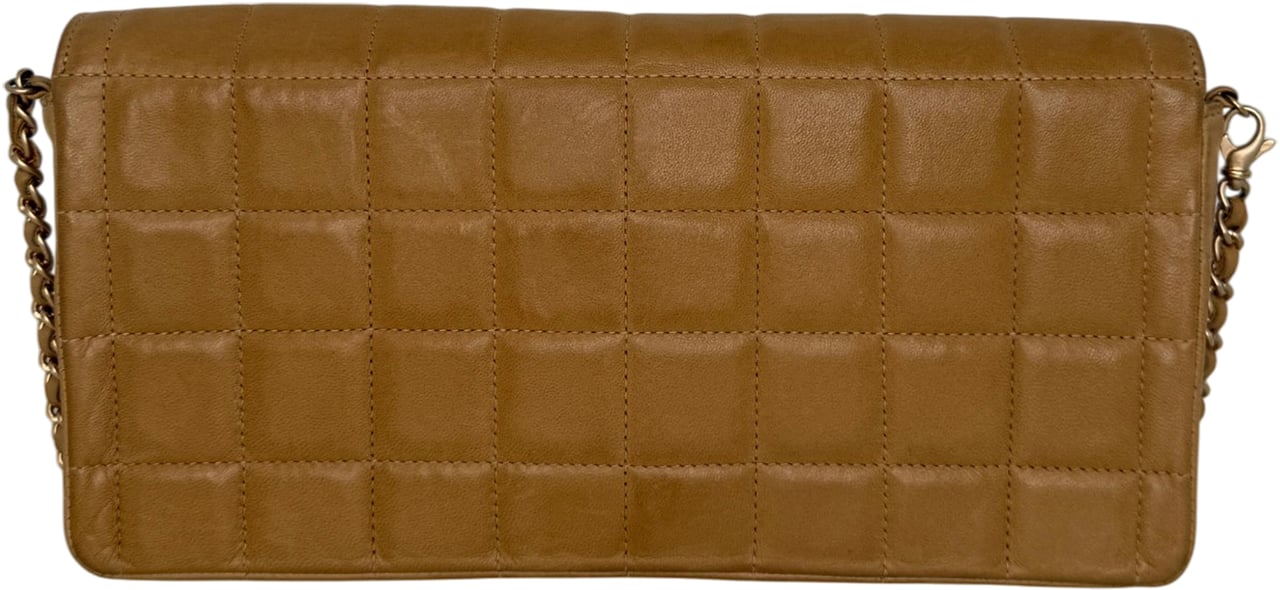 Chanel Chocolate Bar Bag Lammleder braun / sehr gut Bruin