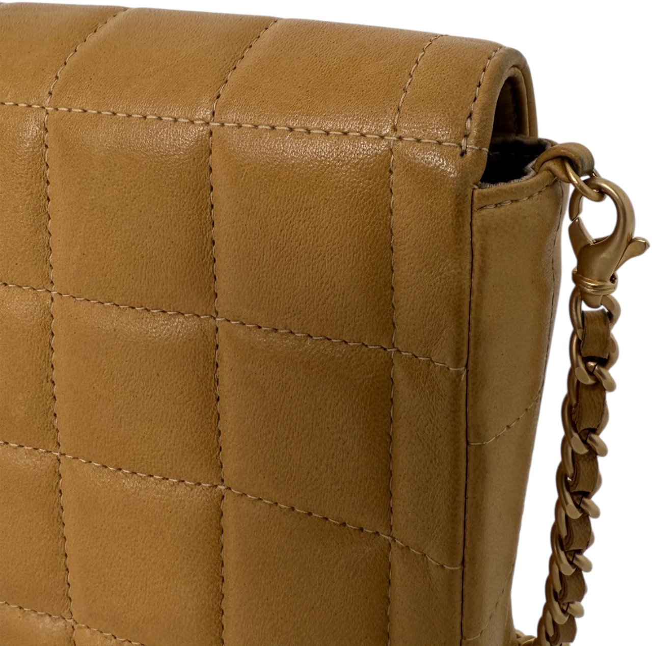 Chanel Chocolate Bar Bag Lammleder braun / sehr gut Bruin