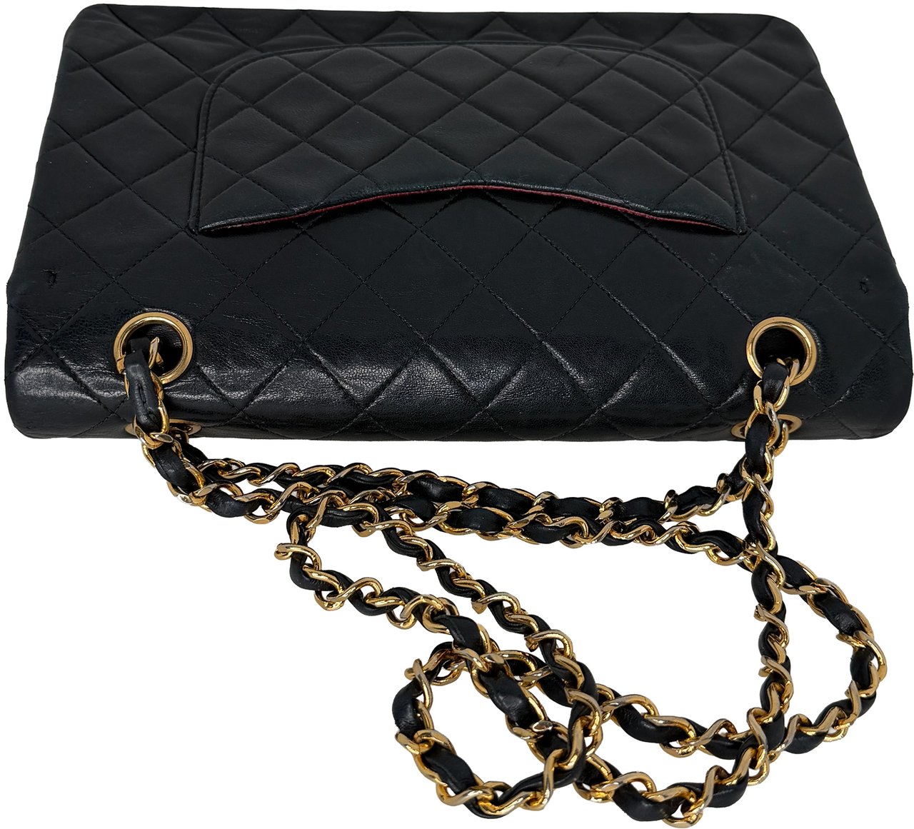 Chanel Timeless Medium Double Flap Bag Lambskin Black / very good Zwart