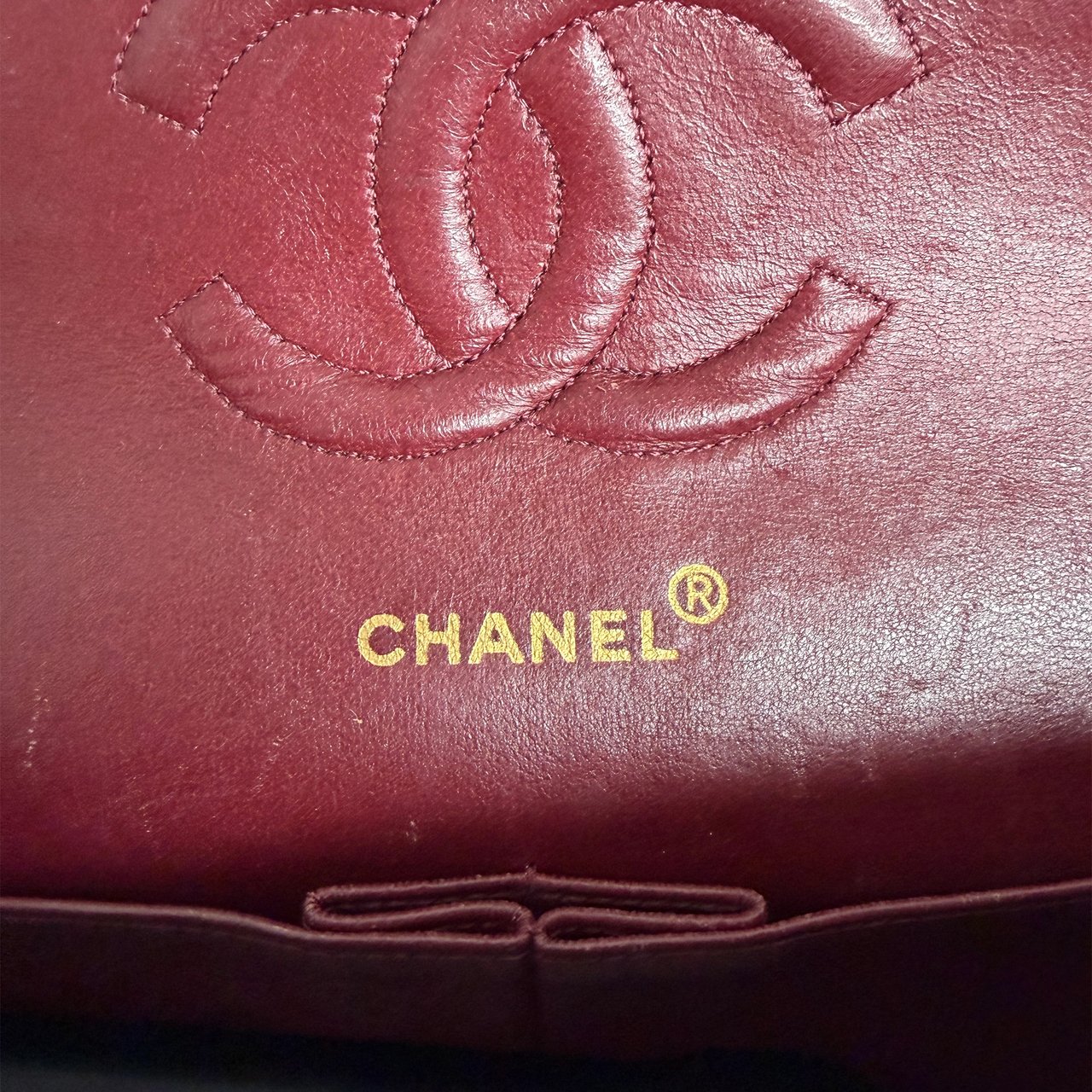 Chanel Timeless Medium Double Flap Bag Lambskin Black / very good Zwart