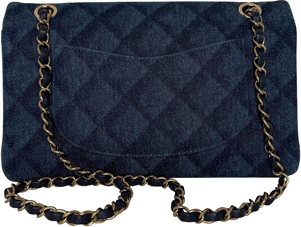 Chanel Timeless Double Flapbag Medium Denim blau 2022 Fullset / neuwertig Blauw