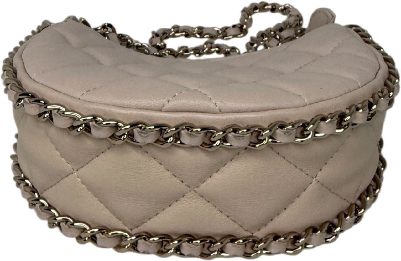 Chanel Hobo Bag Mini light beige Lammleder Beige