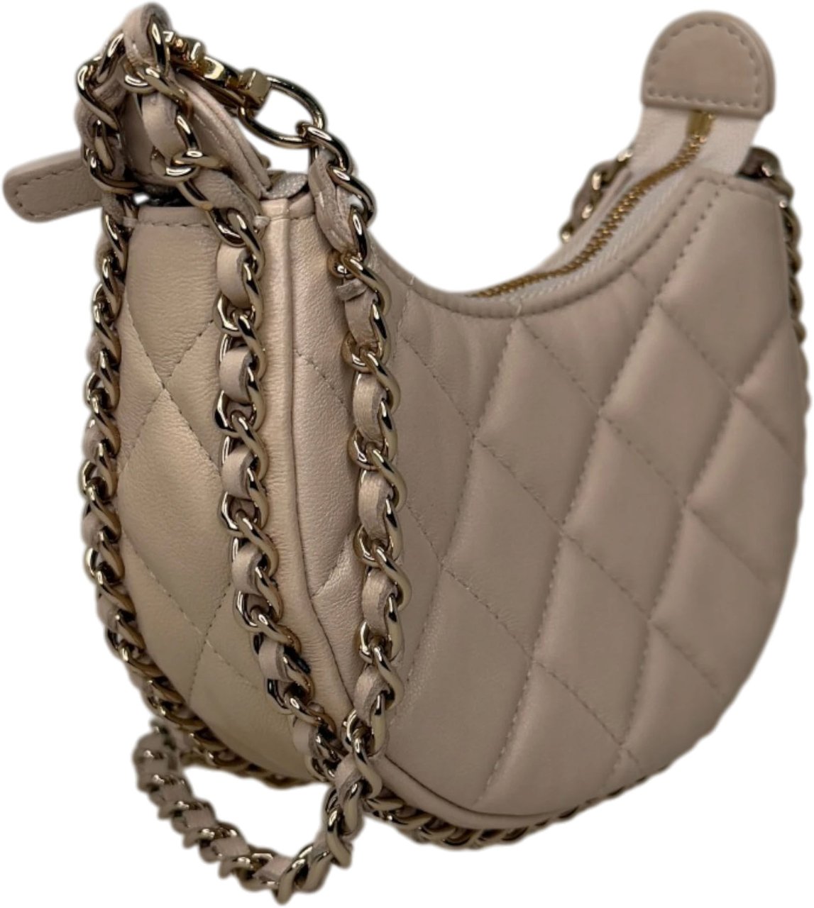 Chanel Hobo Bag Mini light beige Lammleder Beige