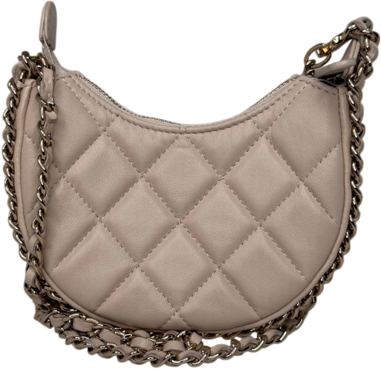 Chanel Hobo Bag Mini light beige Lammleder Beige