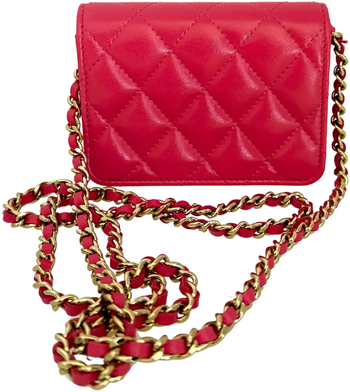Chanel Mini Wallet on Chain pink apricot rare / unworn Bruin