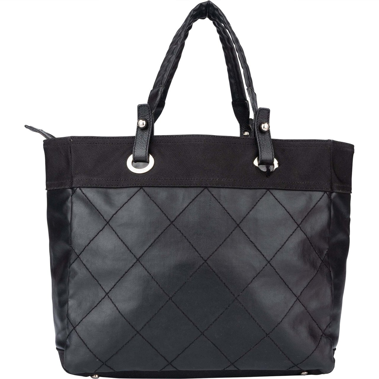 Chanel Chanel Noir Biarritz MM Stitching Handbag Divers