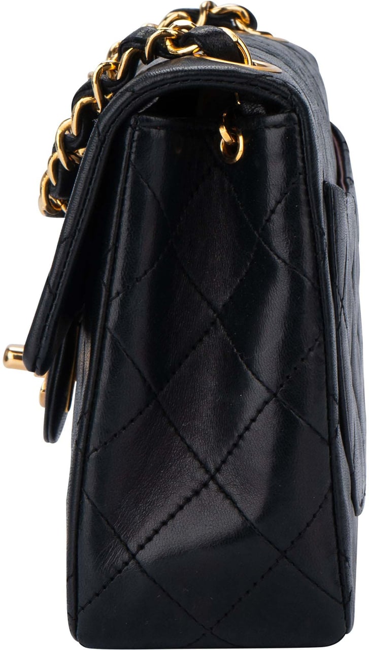 Chanel Chanel Quilted Lambskin 24K Gold Mini Single Flap Crossbody Bag Divers