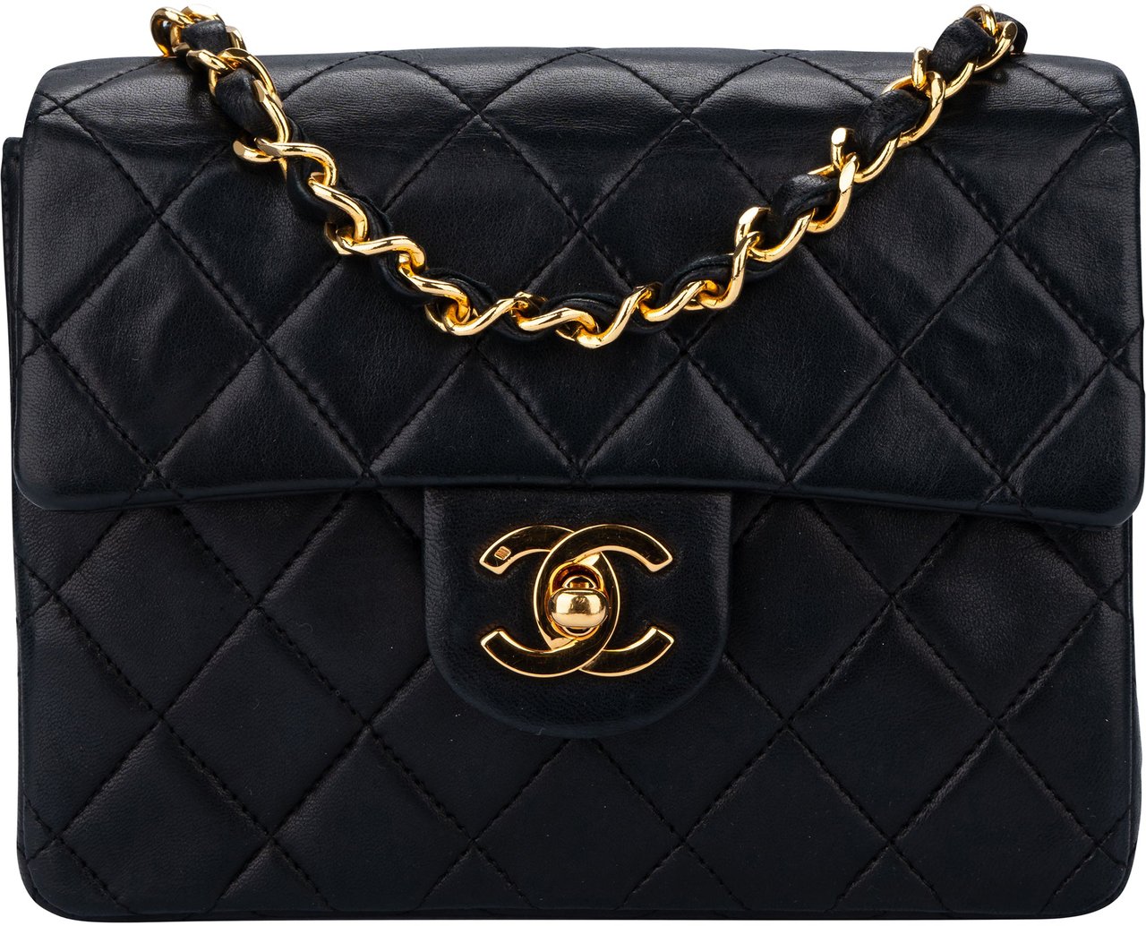 Chanel Chanel Quilted Lambskin 24K Gold Mini Single Flap Crossbody Bag Divers