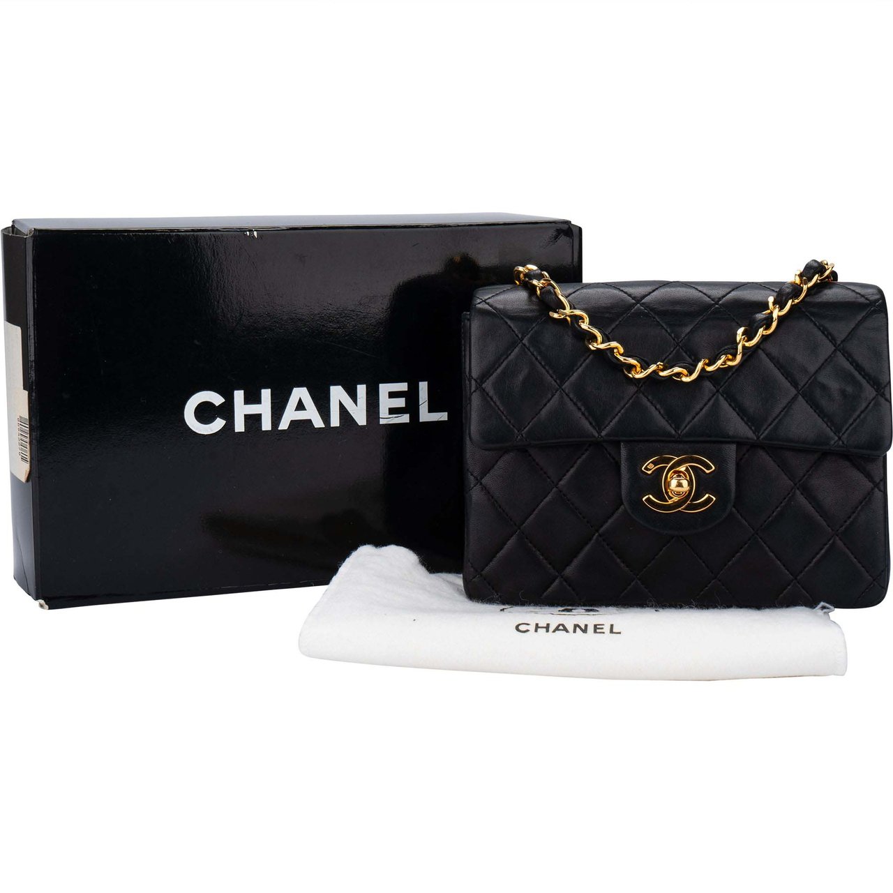 Chanel Chanel Quilted Lambskin 24K Gold Mini Single Flap Crossbody Bag Divers