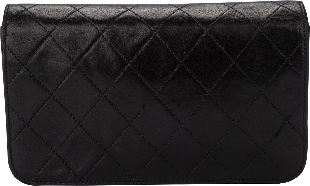 Chanel Chanel Quilted Lambskin 24K Gold Mini Single Flap Shoulder Bag Bruin