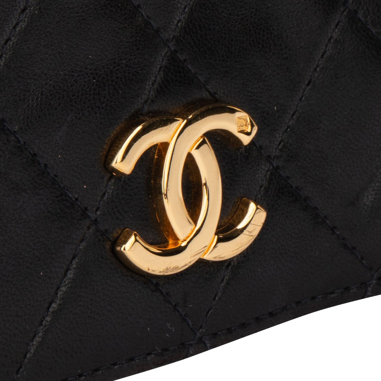 Chanel Chanel Quilted Lambskin 24K Gold Mini Single Flap Shoulder Bag Bruin