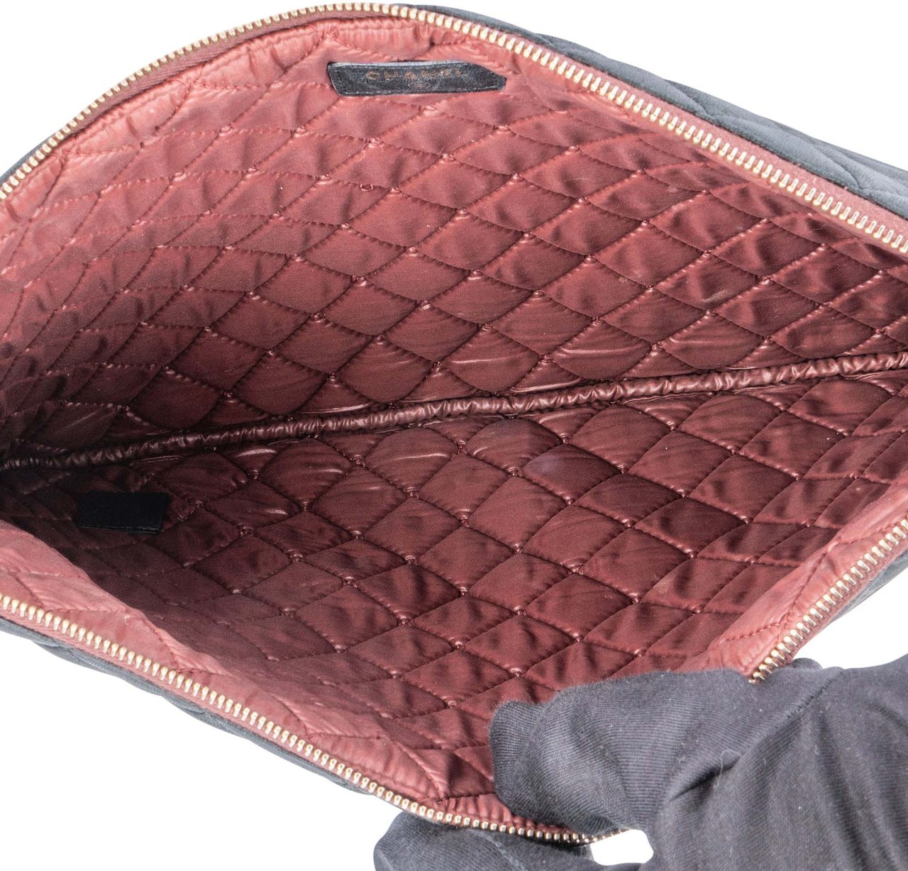 Chanel Chanel Quilted Lambskin CC Clutch Divers