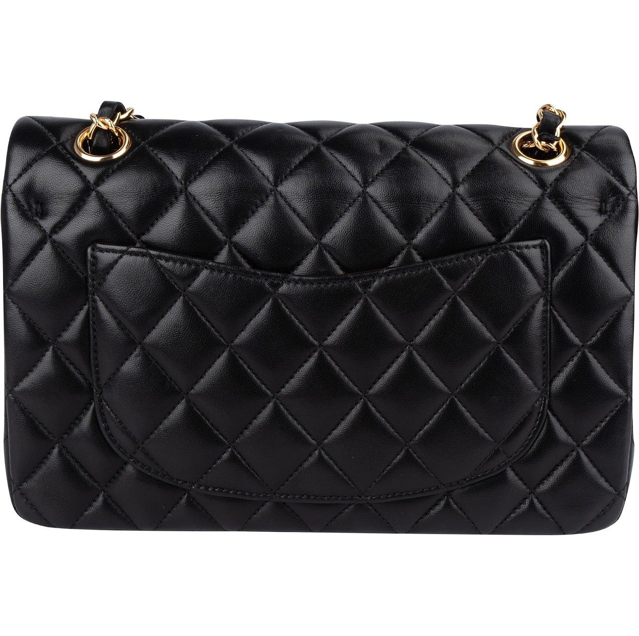 Chanel Chanel Quilted Lambskin Small Double Flap Shoulder Bag Zwart