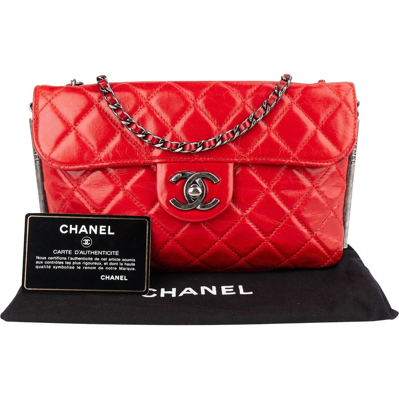 Chanel Chanel Quilted Calfskin Timeless Single Flap Crossbody Bag Rood